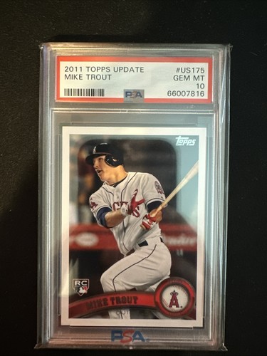 2011 Topps Update Mike Trout Rookie PSA 10