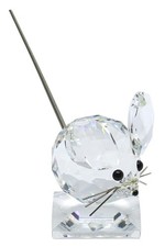 SWAROVSKI Genuine Retired Crystal Mouse Metal Tail Height 6 cm No Box (73)