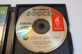 RARE Ancien Jeu SEGA SATURN -- OLYMPIC SOCCER -- PAL -- CIB -- 1996