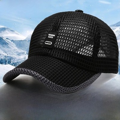 Herren Mesh Baseball Cap Atmungsaktiv Snapback Papa Mütze Sommer Outdoor