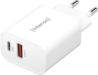 Intenso 30W USB-C & USB-A Schnellladegerät   Power Adapter, Netzteil, Tablet