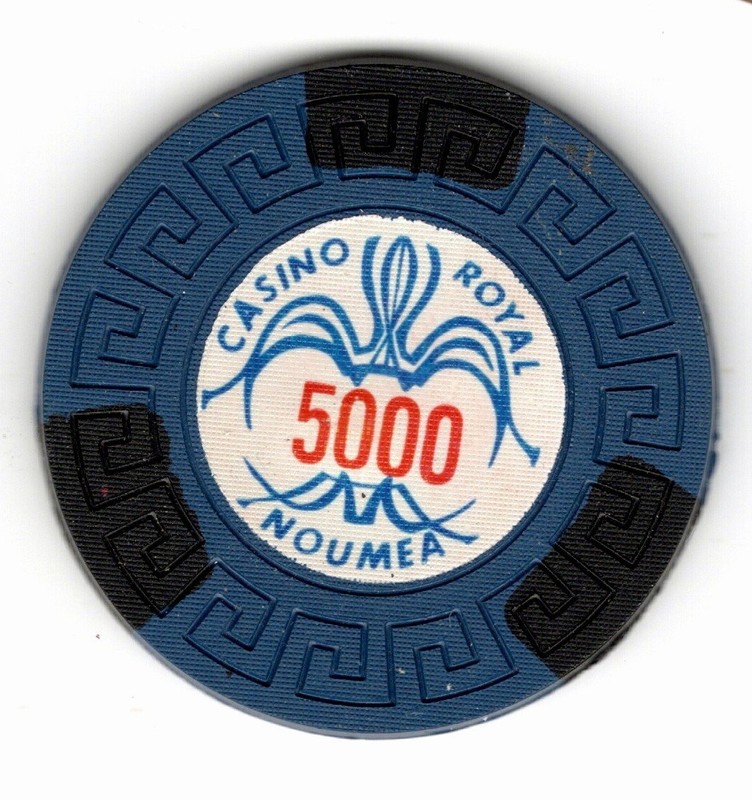 Casino Royal 5000 Gaming Chip (Prototype), Noumea New Caldonia