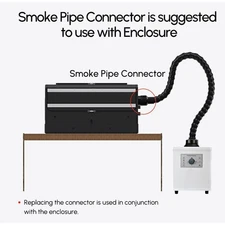 Monport 150W Laser Fume Extractor w 3-Layer Filter for CO2 fiber Laser Engraver