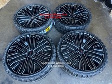 26 Inch Mesh Black Milled Wheels 33 Mt Mud Tires Silverado Tahoe Yukon Sierra
