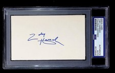 Toby Harrah -  Index Card Autograph  - PSA Tallboy Holder - 85738648