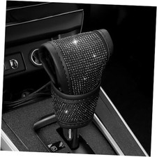 Bling Auto Gear Shift Knob Cover, Car Knob Gear Stick Protector, Sparkly Black