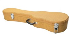 Ukulele Leather Case,26-inch Hard Shell Ukelele Case for Concert Ukuleles-Yellow