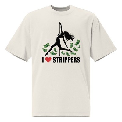 i   Strippers Cash Oversized faded t Shirt
