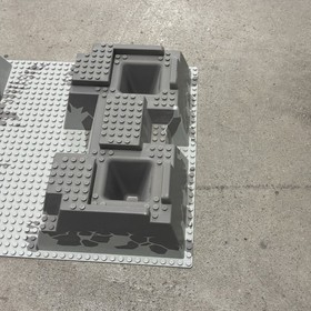 Lego 30271 Raised Baseplate Rock Raiders HQ 32x48x6 Stone Pattern Preowned