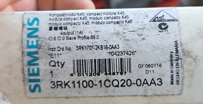 Siemens 3RK1200-1CQ20-0AA3 3RK1 2001CQ20-0AA3 Module Compact Module -Unused/Original Packaging-New