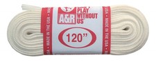 A R Sports Figure Skate Laces, 120" - White