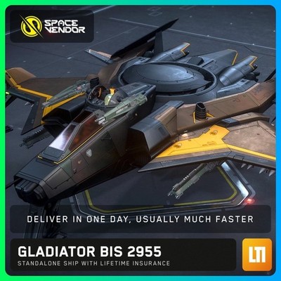 Star Citizen Gladiator BIS Best In Show 2955 LTI Lifetime Insurance CCUd