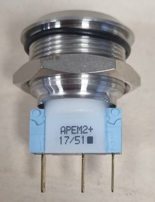 Apem Components Drucktaster 3 Pin AV22LB404 -2 Ref00190.