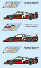Decals McLaren F1 GTR LM Le Mans 1997 1:32 1:43 1:24 1:18 decals
