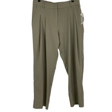 Urban Outfitters Womens Pleated Front Dress Pants Size Large Grayish Green