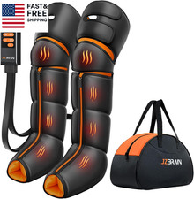 Leg Massager with Heat and Compression : Foot and Calf Massager for Circulation
