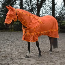 John Whitaker Swot Fly Rug and Mask - Orange