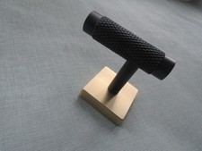 Modern Towel bathroom hook single robe hooks cloakroom metal hook Knurled Black