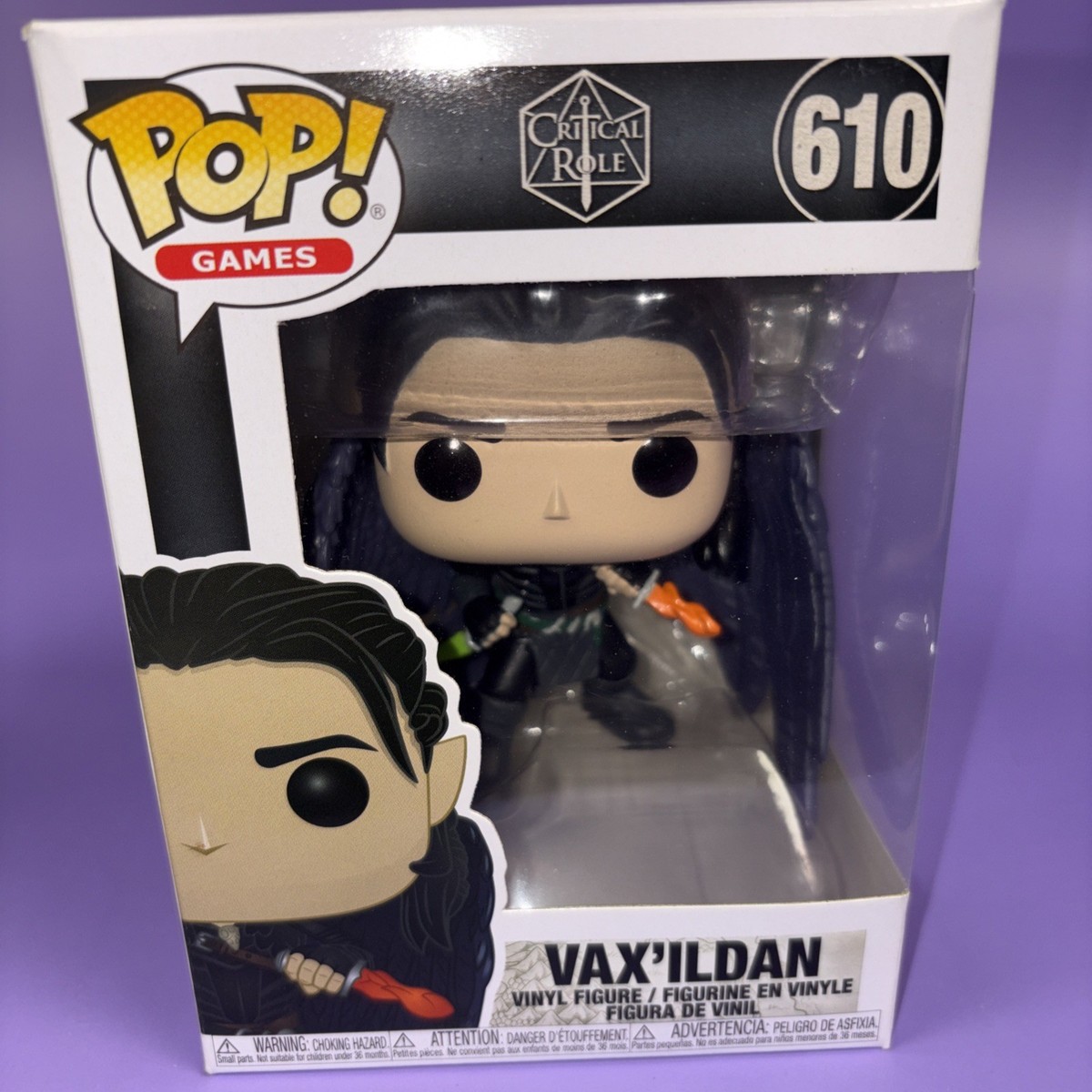 Funko Pop Games Critical Role Vax'ildan #610 Fantasy Vinyl Figure