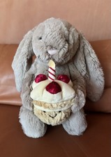 Jellycat Bashful Bunny Birthday Cake - Authentic NWT