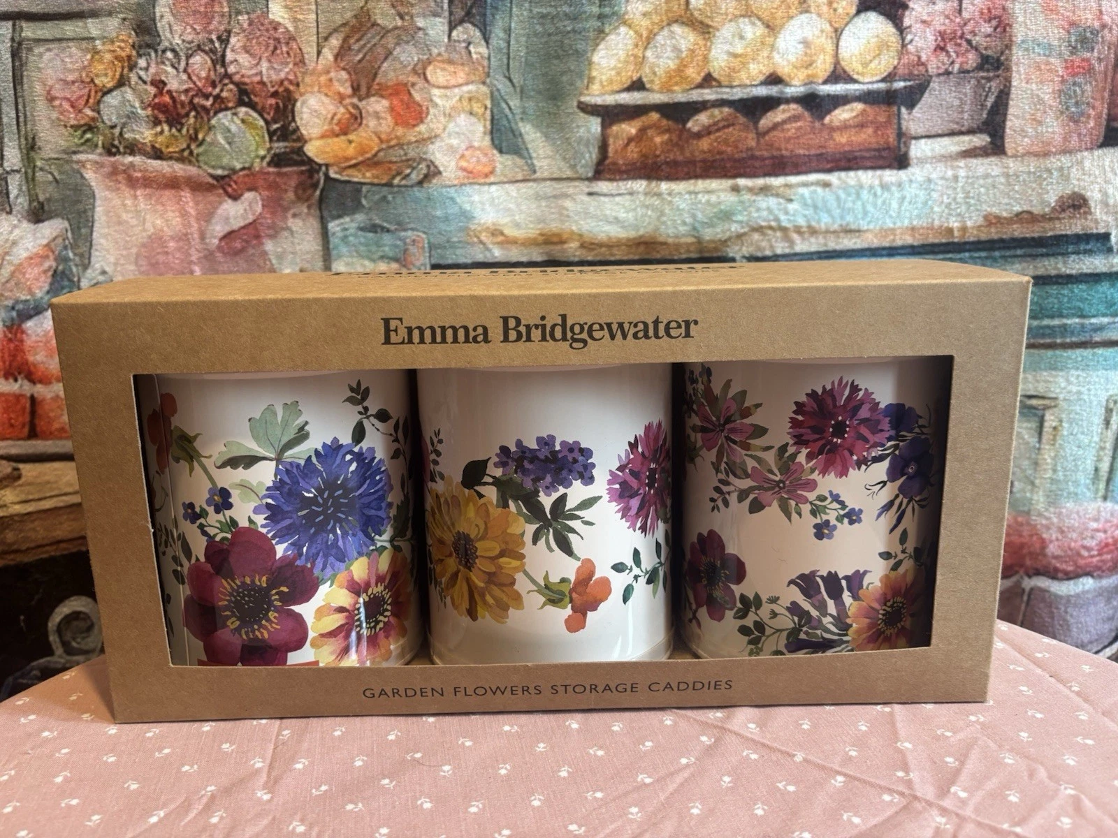 Emma Bridgewater, Set Of 3 Metal Storage Caddies /Tins, Garden Flowers , New
Opens in a new window o