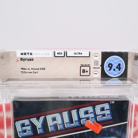 NES Nintendo Game GYRUSS - ROUND SOQ! WATA GRADED 9.4 B+! NEW & Sealed + H-Seam!