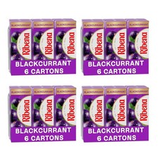 4x Ribena Blackcurrant Juice Drink Cartons  6 Pack 250ml