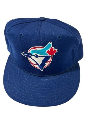 Vintage 90s Toronto Blue Jays Hat New Era Diamond Pro Model 7 Wool Made in USA