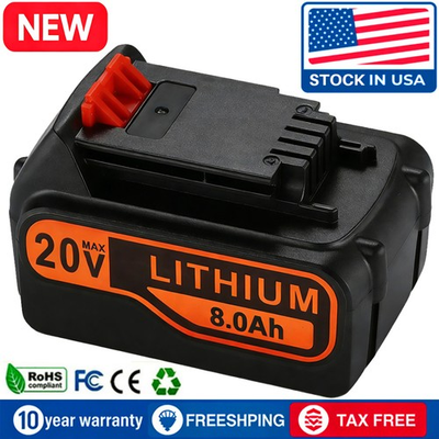 #ad #ad 8.0Ah 20Volt LB2X4020 Battery FOR Black and Decker LBXR20 LB20 20V MAX Lithium $19.49