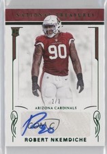 2016 National Treasures Rookie Signatures Emerald 2/3 Robert Nkemdiche Auto 2d9