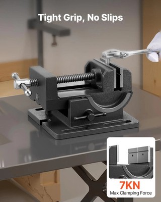 Tilting Vise, 4.25 Inch Jaw Width, Portable Drill Press Bench Vise, 0 90° Adjus