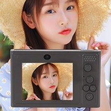 Mirrorless Camera 48MP 1080P HD Digital Camera Front Rear Dual Lens Autofocus