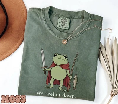 Funny Fishing Frog Comfort Tee