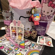 Kawaii Gift Bundle White Cat Pink Bow Girls Kids Cute Aesthetic Surprise Box Set