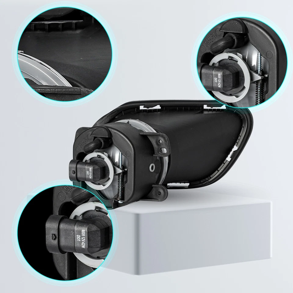 Para 2014 2015 2016-2018 Jeep Cherokee lâmpada de halogênio transparente com kit de interruptor - Imagem 3 de 4