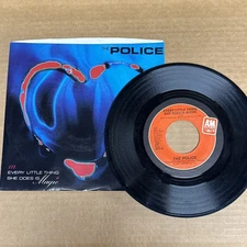 45 rpm Vintage 7” Vinyl Single Record Jukebox Police Everything Thing She Magic