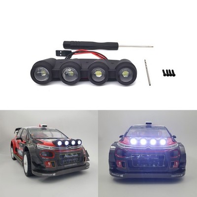 Hood Light Spotlights Modified For MJX Hyper GO 10303 1/10 Citroën Rally C3 WRC