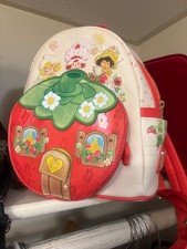 Loungefly Strawberry Shortcake Mini Backpack Slumber Party Green Polka Dots NEW