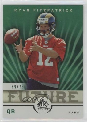 2005 Upper Deck Reflections Future Green 69/75 Ryan Fitzpatrick Rookie RC 1m1a