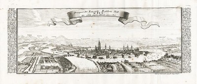Wien Vienna Panorama Österreich Austria Engraving Bodenehr Copperplate 1720