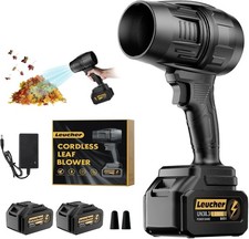 Seese Cordless Handheld Violent Fan/Leaf Blower  2 Batteries/Charger/Case