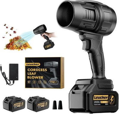 Seese Cordless Handheld Violent Fan/Leaf Blower + 2 Batteries/Charger/Case