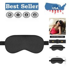 Luxurious Silk Sleep Mask - Adjustable Eye Cover for Uninterrupted Sleep