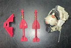 Vintage GI Joe Vehicle Part LOT 1985 Flight Pod Trubble Bubble & 1986 Hydro Sled