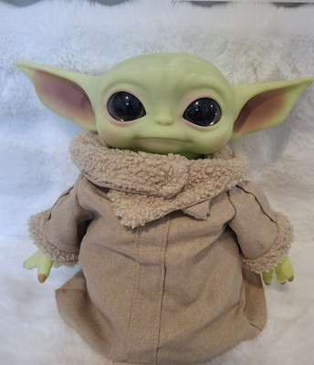 Star Wars Baby Yoda Grogu Puppe Plüschtier grün/beige