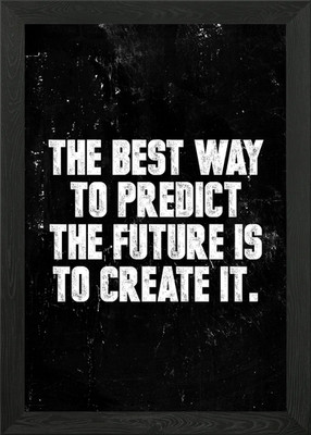 Create Your Future, inspirierendes gerahmtes Wandbild Poster Leinwanddruck Bild