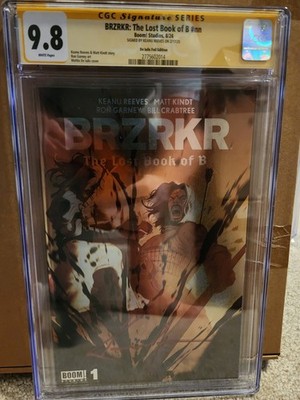 BRZRKR #1 CGC 9.8 Boom! Studios De Iulis Foil Edition Signed Keanu Reeves