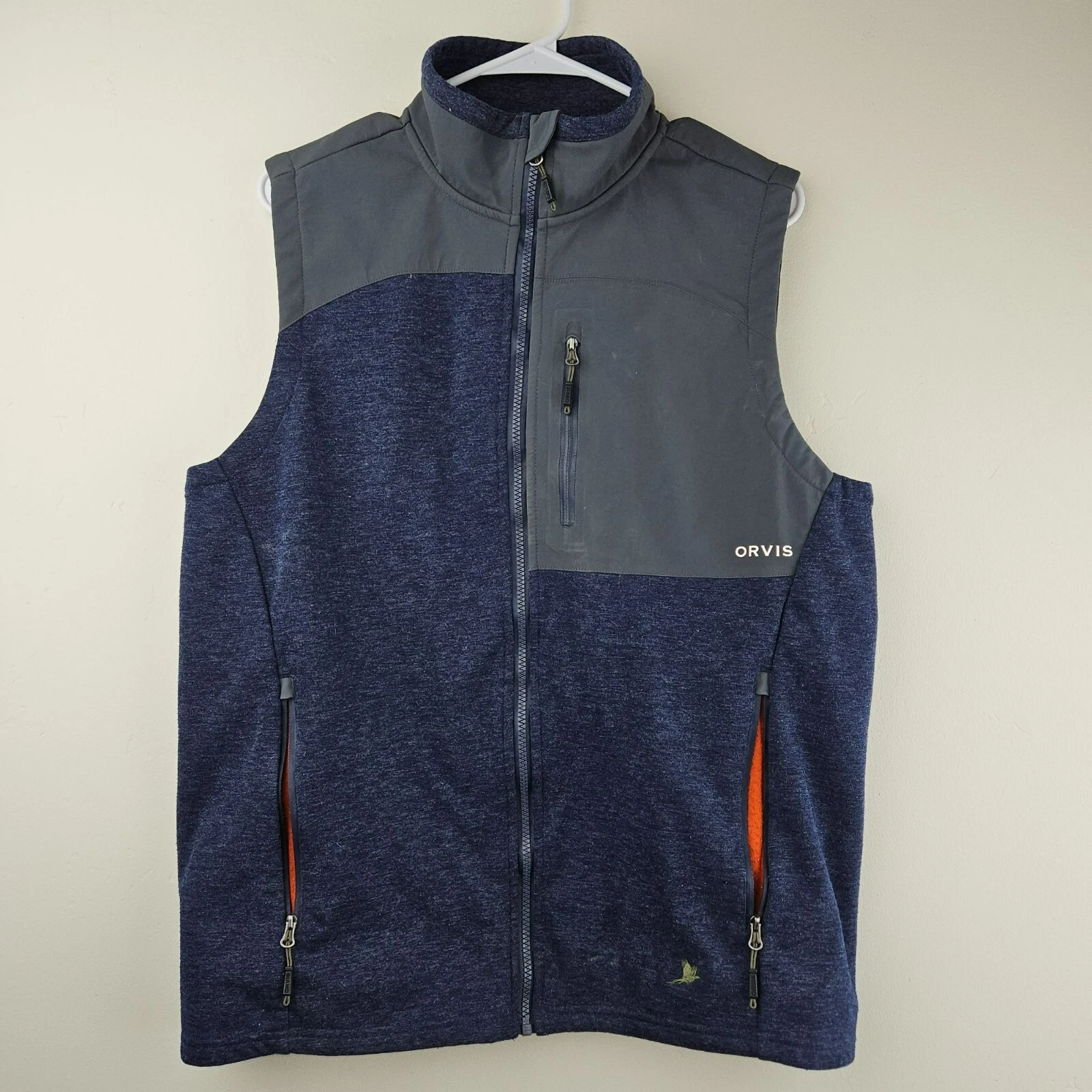 ORVIS Utility Vest Mens Medium Wool Blend Outdoors Fleece Lined Hunting Gently