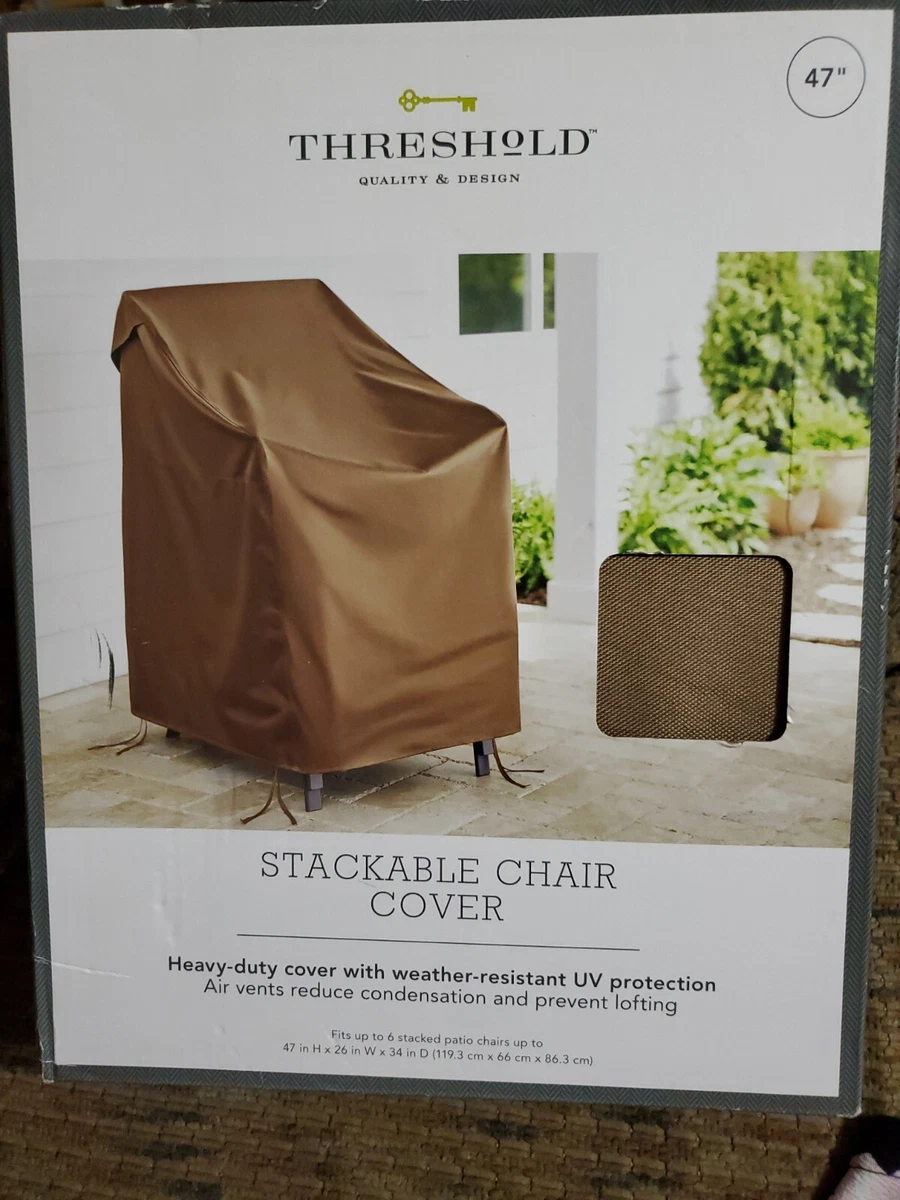 Stackable Chair Covers Brown by Threshold Target 47x26x34