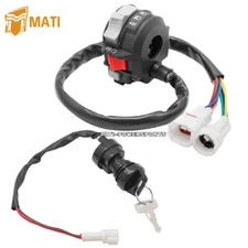 Handlebar Switch & Ignition Key Switch for Yamaha Wolverine 350 YFM350FX 2002-05